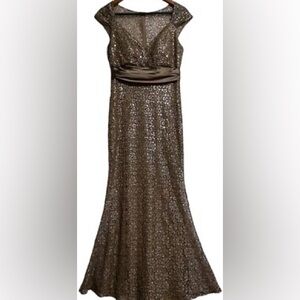Ever Pretty Brown Sequin formal Gown